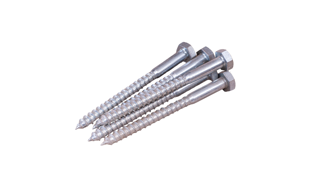 Pija Cabeza Hex Para Madera Galvanizada